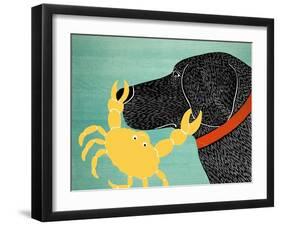 The Crab Black Dog Yellow Crab-Stephen Huneck-Framed Giclee Print