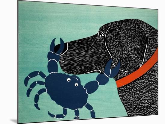 The Crab Black-Stephen Huneck-Mounted Giclee Print