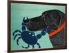 The Crab Black-Stephen Huneck-Framed Premium Giclee Print