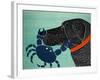 The Crab Black-Stephen Huneck-Framed Giclee Print