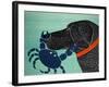 The Crab Black-Stephen Huneck-Framed Giclee Print