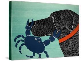 The Crab Black-Stephen Huneck-Stretched Canvas