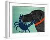 The Crab Black-Stephen Huneck-Framed Giclee Print