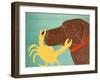 The Crab Choc Dog Yellow Crab-Stephen Huneck-Framed Giclee Print