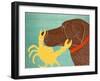 The Crab Choc Dog Yellow Crab-Stephen Huneck-Framed Giclee Print