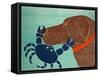 The Crab Choc-Stephen Huneck-Framed Stretched Canvas