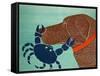 The Crab Choc-Stephen Huneck-Framed Stretched Canvas