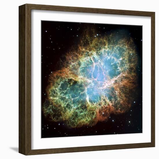 The Crab Nebula-Stocktrek Images-Framed Photographic Print