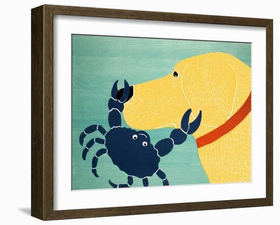 The Crab Yellow-Stephen Huneck-Framed Giclee Print