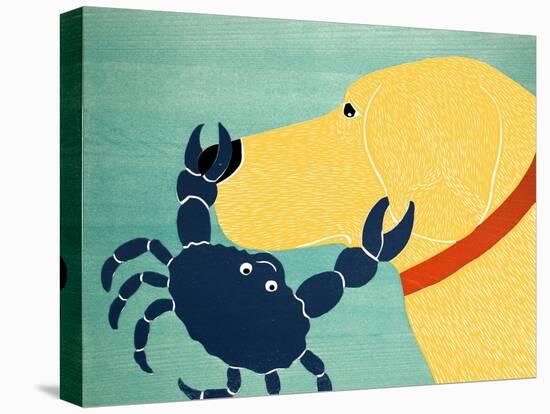 The Crab Yellow-Stephen Huneck-Stretched Canvas