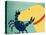 The Crab Yellow-Stephen Huneck-Stretched Canvas