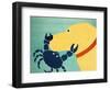 The Crab Yellow-Stephen Huneck-Framed Giclee Print