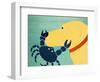 The Crab Yellow-Stephen Huneck-Framed Giclee Print