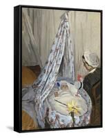 The Cradle, Camille with the Artist's Son Jean, 1867-Claude Monet-Framed Stretched Canvas