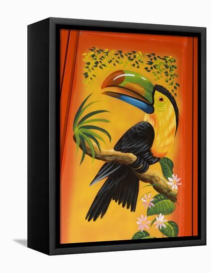 The Crafts Town of Sarchi Famous for Its Decorative Painting and Ox Carts, Costa Rica-R H Productions-Framed Stretched Canvas