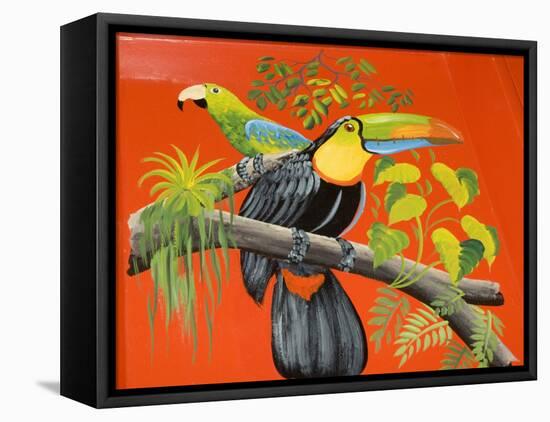 The Crafts Town of Sarchi Famous for Its Decorative Painting and Ox Carts, Costa Rica-R H Productions-Framed Stretched Canvas