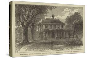 The Craigie House, Cambridge, Massachusetts, USA, Residence of the Late H W Longfellow-null-Stretched Canvas