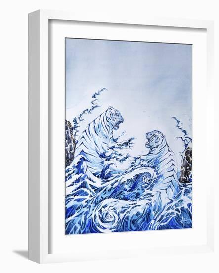 The Crashing Waves-Marc Allante-Framed Giclee Print