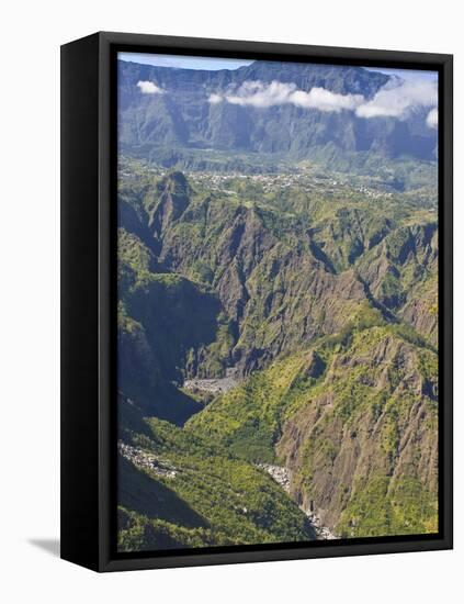 The Crater of Cilaos, La Reunion, Indian Ocean, Africa-null-Framed Stretched Canvas