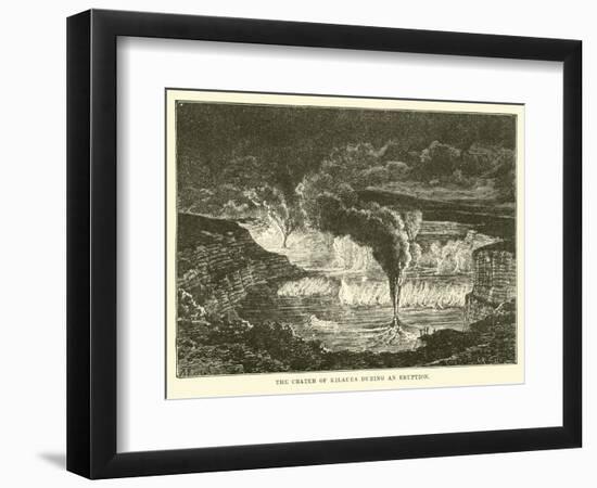 The Crater of Kilauea During an Eruption-null-Framed Giclee Print