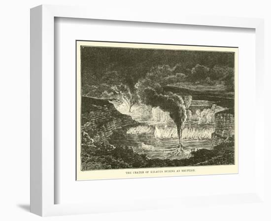 The Crater of Kilauea During an Eruption-null-Framed Giclee Print