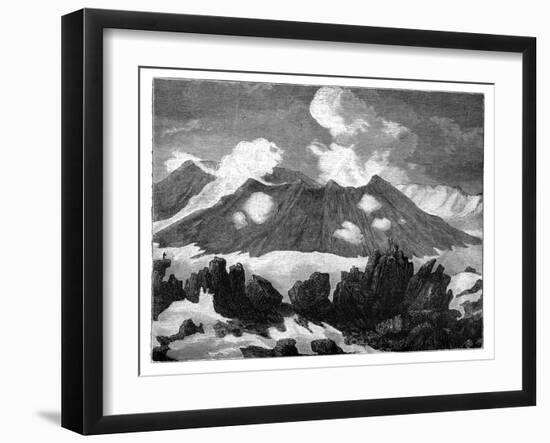 The Crater of the Volcano Hekla, Iceland, C1890-null-Framed Giclee Print