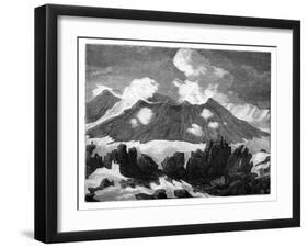 The Crater of the Volcano Hekla, Iceland, C1890-null-Framed Giclee Print