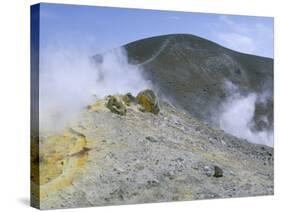 The Crater on Vulcano, Aeolian Islands, Unesco World Heritage Site, Island of Sicily, Italy-Kim Hart-Stretched Canvas