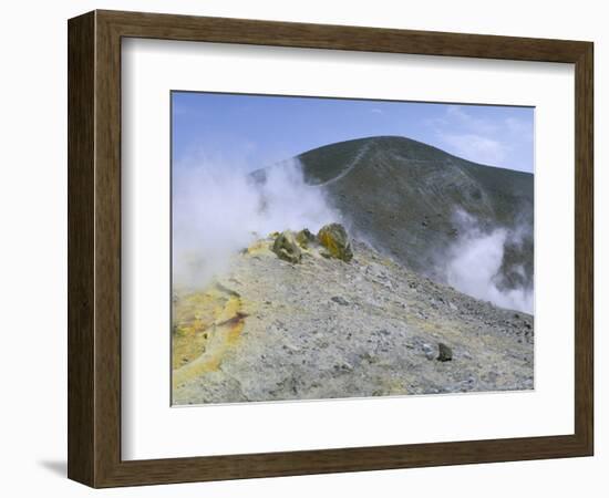 The Crater on Vulcano, Aeolian Islands, Unesco World Heritage Site, Island of Sicily, Italy-Kim Hart-Framed Photographic Print