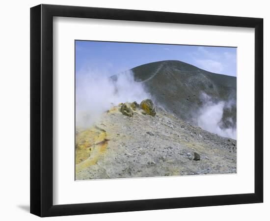 The Crater on Vulcano, Aeolian Islands, Unesco World Heritage Site, Island of Sicily, Italy-Kim Hart-Framed Photographic Print