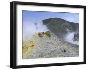 The Crater on Vulcano, Aeolian Islands, Unesco World Heritage Site, Island of Sicily, Italy-Kim Hart-Framed Photographic Print