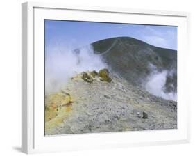 The Crater on Vulcano, Aeolian Islands, Unesco World Heritage Site, Island of Sicily, Italy-Kim Hart-Framed Photographic Print