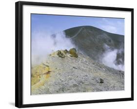 The Crater on Vulcano, Aeolian Islands, Unesco World Heritage Site, Island of Sicily, Italy-Kim Hart-Framed Photographic Print