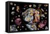 The Creation of a New Planet as Gravity Brings Together All Matter of Space Debris-null-Framed Stretched Canvas