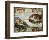 The Creation of Adam, 1508-12 (Fresco)-Michelangelo Buonarroti-Framed Giclee Print