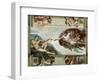 The Creation of Adam, 1508-12 (Fresco)-Michelangelo Buonarroti-Framed Giclee Print