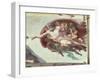 The Creation of Adam, c.1510 (detail)-Michelangelo Buonarroti-Framed Giclee Print