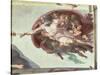 The Creation of Adam, c.1510 (detail)-Michelangelo Buonarroti-Stretched Canvas