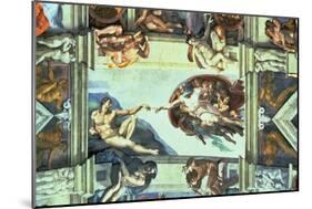 The Creation of Adam, c.1510-Michelangelo Buonarroti-Mounted Giclee Print