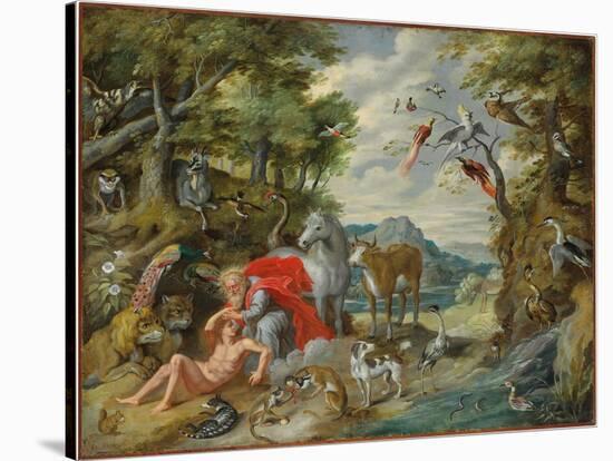 The Creation of Adam, from the Story of Adam and Eve-Jan Brueghel the Younger-Stretched Canvas