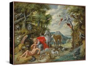 The Creation of Adam, from the Story of Adam and Eve-Jan Brueghel the Younger-Stretched Canvas