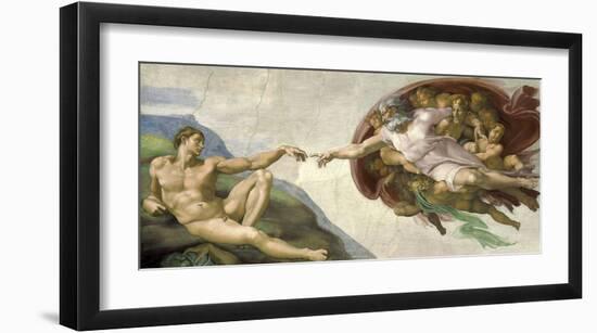 The Creation of Adam-Michelangelo-Framed Giclee Print