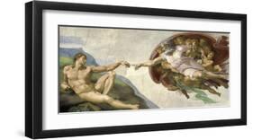 The Creation of Adam-Michelangelo-Framed Giclee Print