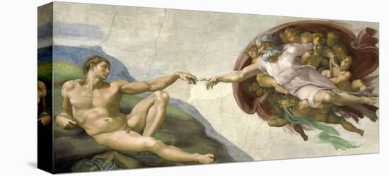 The Creation of Adam-Michelangelo-Stretched Canvas