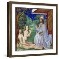 The Creation of Eve from Adam's Rib in the Garden of Eden-null-Framed Photographic Print