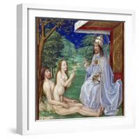 The Creation of Eve from Adam's Rib in the Garden of Eden-null-Framed Photographic Print