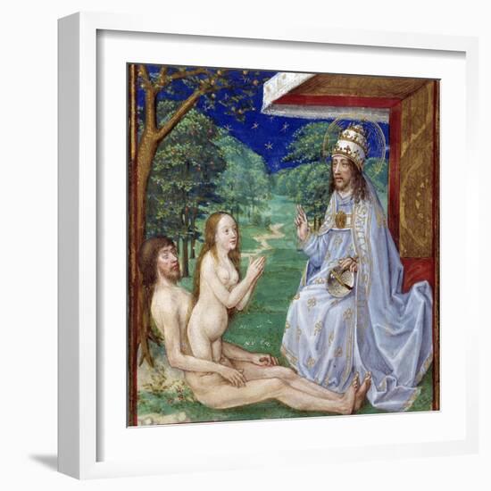 The Creation of Eve from Adam's Rib in the Garden of Eden-null-Framed Photographic Print