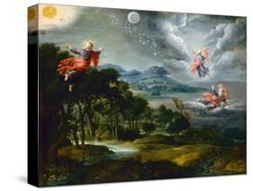 The Creation of Heaven, Earth and Water-Willem Van The Elder Herp-Stretched Canvas