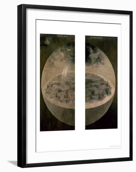 The Creation of the World, Closed Doors of the Triptych "The Garden of Earthly Delights," c. 1500-Hieronymus Bosch-Framed Giclee Print