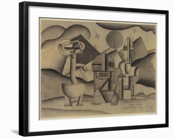 The Creation of the World, Design for the Scenery-null-Framed Giclee Print